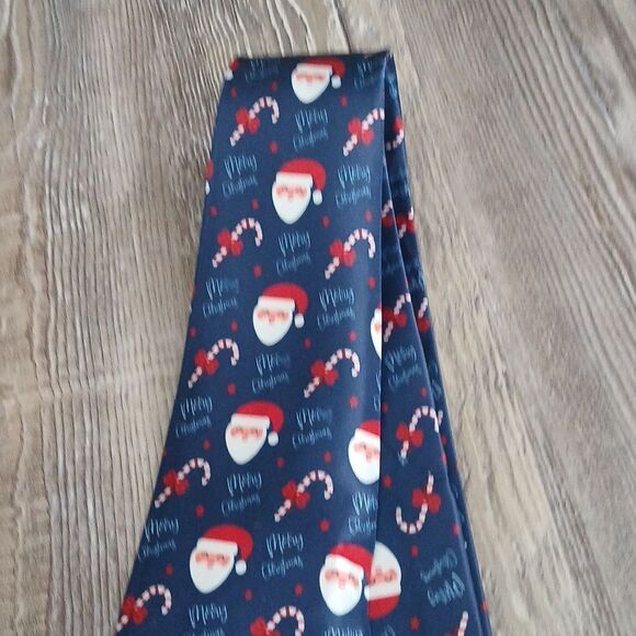 Christmas Necktie Christmas Party Fun Christmas Theme Print Tie Santa NEW - Picture 4 of 6